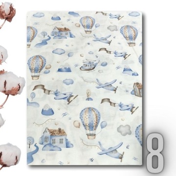 Простыня 120х60 хлопок на резинке Patterns Boy