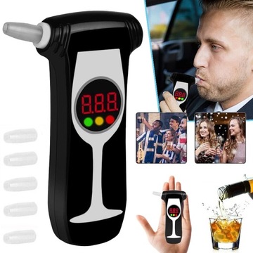TESTER ALKOHOLU, PROFESJONALNY TESTER DOKŁADNOŚCI ALKOHOLU Z 5 USTNIKAMI