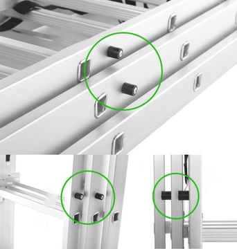 Лестница PREMIUM LIGHT АЛЮМИНИЕВАЯ 3X11 150 кг 845 см КРЮЧОК + сумка