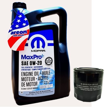 MOPAR 0W20 5L JEEP CHRYSLER RAM DODGE CHARGER 2.4L