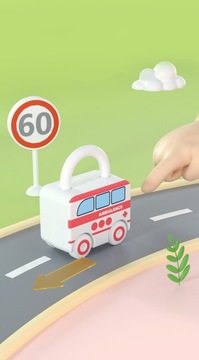 Головоломки, транспортные средства, навесные замки, ключи, головоломка, обучение счету 6