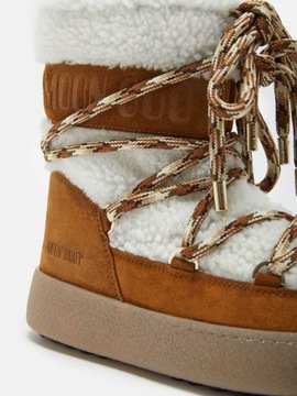 Moon Boot Śniegowce Damskie Ltrack Shearling Whisky White 36