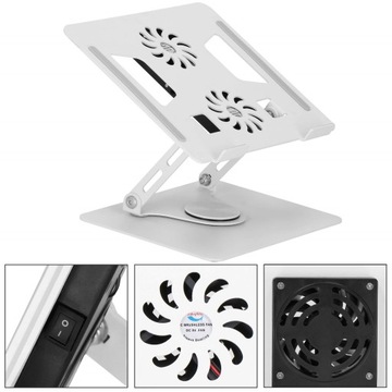 СКЛАДНАЯ ОХЛАЖДАЮЩАЯ ПОДСТАВКА ДЛЯ НОУТБУКА МЕТАЛЛИЧЕСКАЯ ПОДСТАВКА, РЕГУЛИРУЕМАЯ USB