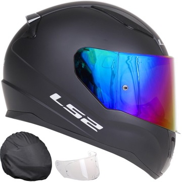 KASK MOTOCYKLOWY LS2 FF353 RAPID II CZARNY MAT SYSTEM PINLOCK + WIZJER