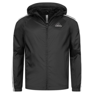 Kurtka wiatrówka Adidas Essentials z kapturem czarna roz XXL