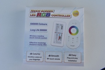 Sterownik led RGB pilot dotykowy radiowy 12V - 24V