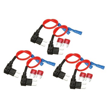 funtasica 6 paczek Micro Fuse Tap Uchwyt bezpiecznika Dodaj niskoprofilowy