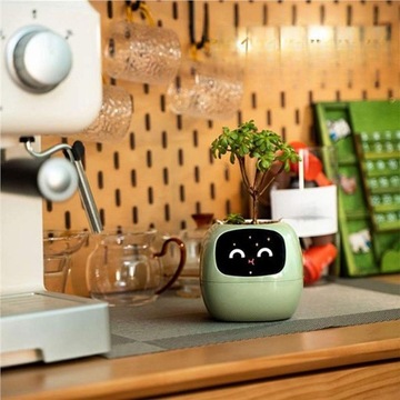 Умный робот-плантатор Симпатичный робот-растение Искусственный интеллект 7 Smart Green