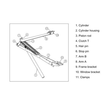 АВТОМАТИЧЕСКИЙ ОТКРЫТИЕ ОКОН ДЛЯ ТЕПЛИЦЫ 45см