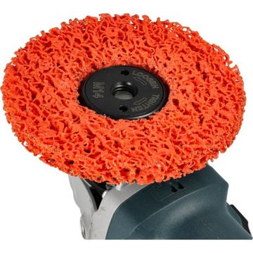 Абразивный диск для удаления ржавчины INOX METAL на флизелине черный волос 125