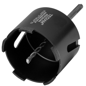 АЛМАЗНАЯ КОРОНОЧНАЯ ПИЛА РЕЗКА ПО Сегментированному бетону 102 мм 5T + АДАПТЕР SDS-PLUS