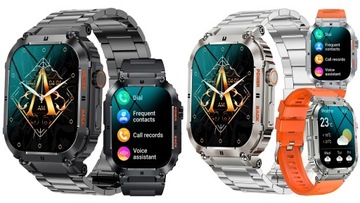 SMARTWATCH ZEGAREK MĘSKI MILITARNY ROZMOWY WIELOFUNKCYJNY POMIARY MENU PL