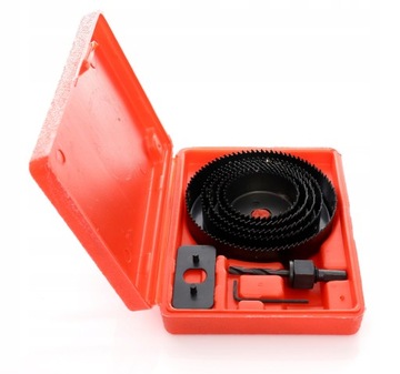 Набор кольцевых пил по дереву Kraft&Dele, 8 предметов, 64–127 мм