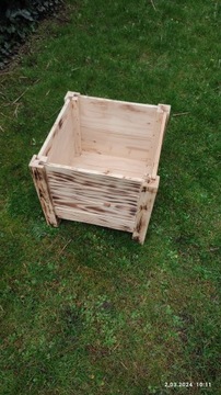 DONICA DREWNIANA OGRODOWA 45X45X40 PRODUCENT KRAK