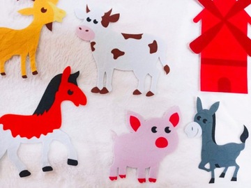 ДОСКА РАЗВИВАЮЩАЯ КОВРИКА ИЗ ВОЙЛА ДОСКА ДЛЯ ДЕТЕЙ МОНТЕССОРИ ЖИВОТНЫЕ