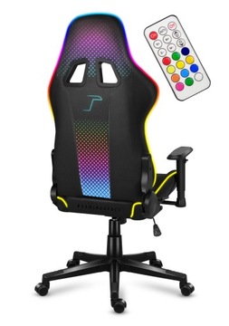 Поворотное игровое кресло Huzaro Force 6.3 RGB Mesh