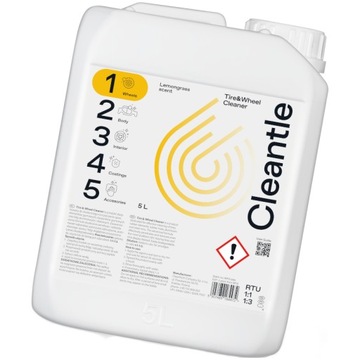 CLEANTLE Очиститель шин и колес 5 л. Для мытья и чистки дисков, шин и резиновых колес.