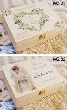 ДЕРЕВЯННАЯ КОРОБКА ПОЖЕЛАНИЯ ПОДАРОК ​​НАПЕЧАТАЙТЕ сувенир ИМЯ