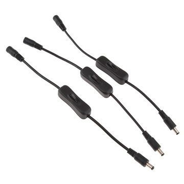 6 szt. 5,5 x 2,1 mm DC 12 V Złącze wtykowe Kabel przełącznika do taśmy LED