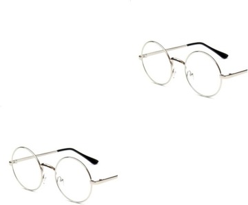 2 Очки Мужские Очки Льняные Стеклянные Женские Простые Стеклянные Ретро Круглые S