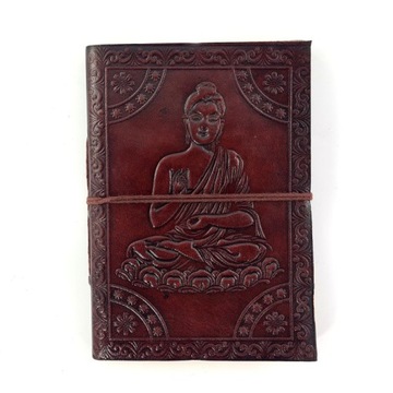 Notes skórzany Budda notatnik dziennik, EKO 12,5cm