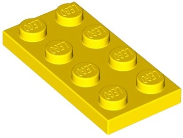 LEGO PŁYTKA 2X4 ŻÓŁTA NR. 3020 - 2SZT.