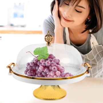 PRZEZROCZYSTY STOJAK NA CIASTO STOJAK DO PRZECHOWYWANIA PRZEKĄSEK