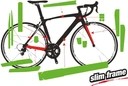 Защитные наклейки для гравийных велосипедов, тонкая рама, глянцевые.