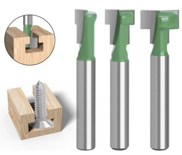 Набор из 3-х Т-образных фрез 6мм для прутков (Т-пазов) от BESTFREZSKLEP