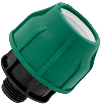 PRZELOT ŁĄCZNIK do łączenia RURY WĘŻA 32mm SKRĘCANY PE Fi 32 x GZ 3/4