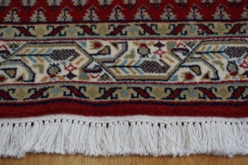 Винтажный индийский шерстяной ковер ручной вязки 151x71 no2