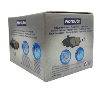 KLOCKI HAMULCOWE NORAUTO NRP1295 OPEL