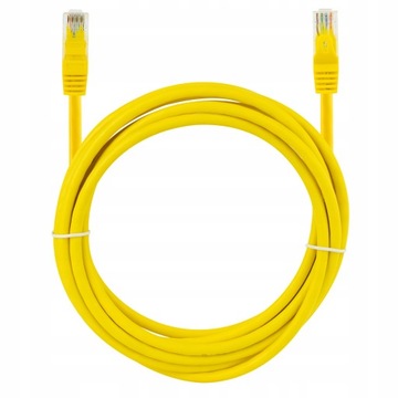 Сетевой патч-корд NEKU UTP 5E, желтый, 2м