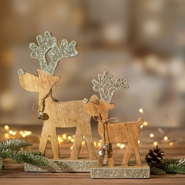 РОЖДЕСТВЕНСКАЯ ФИГУРКА ОЛЕНЯ 30 СМ РОЖДЕСТВЕНСКОЕ УКРАШЕНИЕ