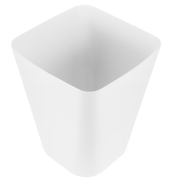 КВАДРАТНЫЙ ОТКРЫТЫЙ ОФИСНЫЙ МУСОРНИК, БЕЛЫЙ