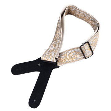 Вышитый ремень для гитары. Расширенный, регулируемый