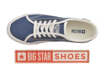 КРОССОВКИ BIG STAR W274834 ЖЕНСКИЕ ТКАНИ ТЕМНО-СИНИЕ R 38