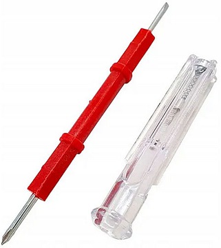 ТЕСТЕР НАПРЯЖЕНИЯ ПРОБИРКА ДВУХСТОРОННЯЯ ОТВЕРТКА