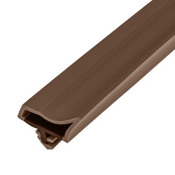 Uszczelka do drzwi z rantem na metry brązowa 1mb