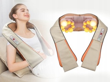 MASAŻER SHIATSU 8 PUNKTOWY KARKU RAMION PLECÓW MASSAGE MASAŻ
