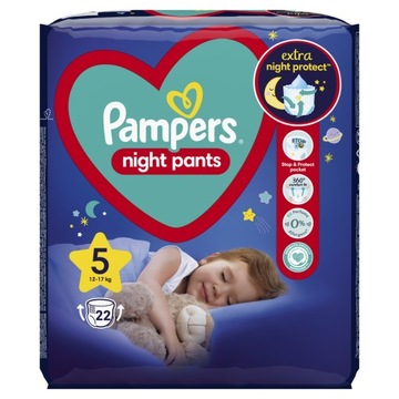 Pampers Night Pants 5, 12-17kg, 22szt