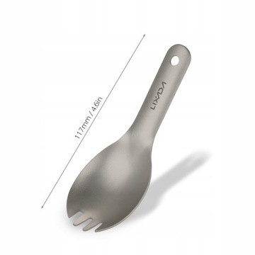 Lixada Титановый Spork с короткой ручкой Ultralight