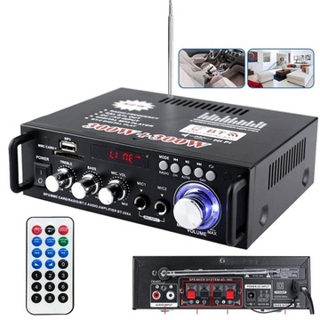 ЦИФРОВОЙ УСИЛИТЕЛЬ МОЩНОСТИ СТЕРЕОЗВУКА BLUETOOTH УСИЛИТЕЛЬ 600 Вт