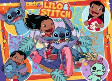 Пазл 4х100 деталей Disney Stitch