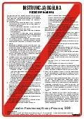 Instrukcja postępowania na wypadek pożaru lub inne