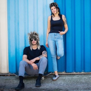 DISPOSSIEM РЕТРО АКСЕССУАРЫ БАНДАНА 70-Х И 80-Х ГОДОВ БАНДАНА ОЧКИ ПАРИК