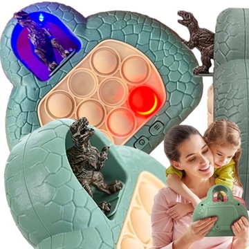 GRA POP IT ANTYSTRESOWA ZRĘCZNOŚCIOWA ZABAWKA ELEKTRONICZNA DINOZAUR DZIECI