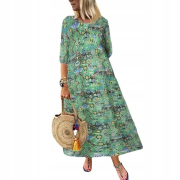 Sukienka w kwiaty Bohemia Vintage Print
