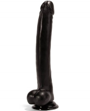 DUŻE CZARNE DILDO SZTUCZNY PENIS MEGA 30cm
