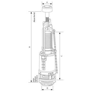 СЛИВНОЙ КЛАПАН SIAMP ПРОМЫВКА ПЕРЕКЛЮЧАТЕЛЬ СТАРТ/СТОП